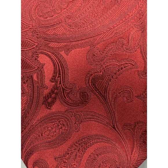 Donald J Trump Signature Collection Neck Tie Burgundy Red Paisley 59" - Picture 5 of 7